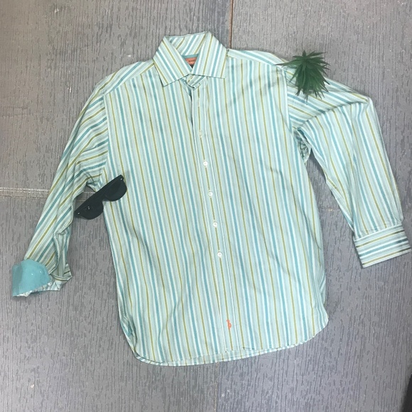 ☘️clearnace☘️ Sette Ponti Striped Shirt - Picture 1 of 5